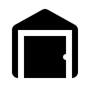 Warehouse front door icon